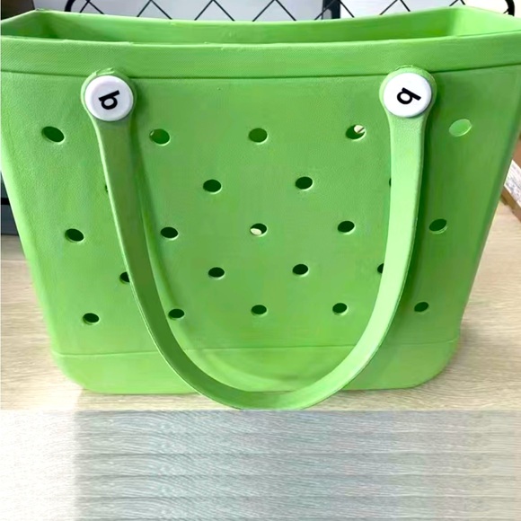 Lime Green EVA Bogg Style Bag Medium - Picture 2 of 5